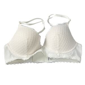 Aerie Lace White Bra Adjustable Sizing *Dimensions In Picture*